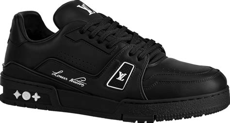 lv black leather shoes